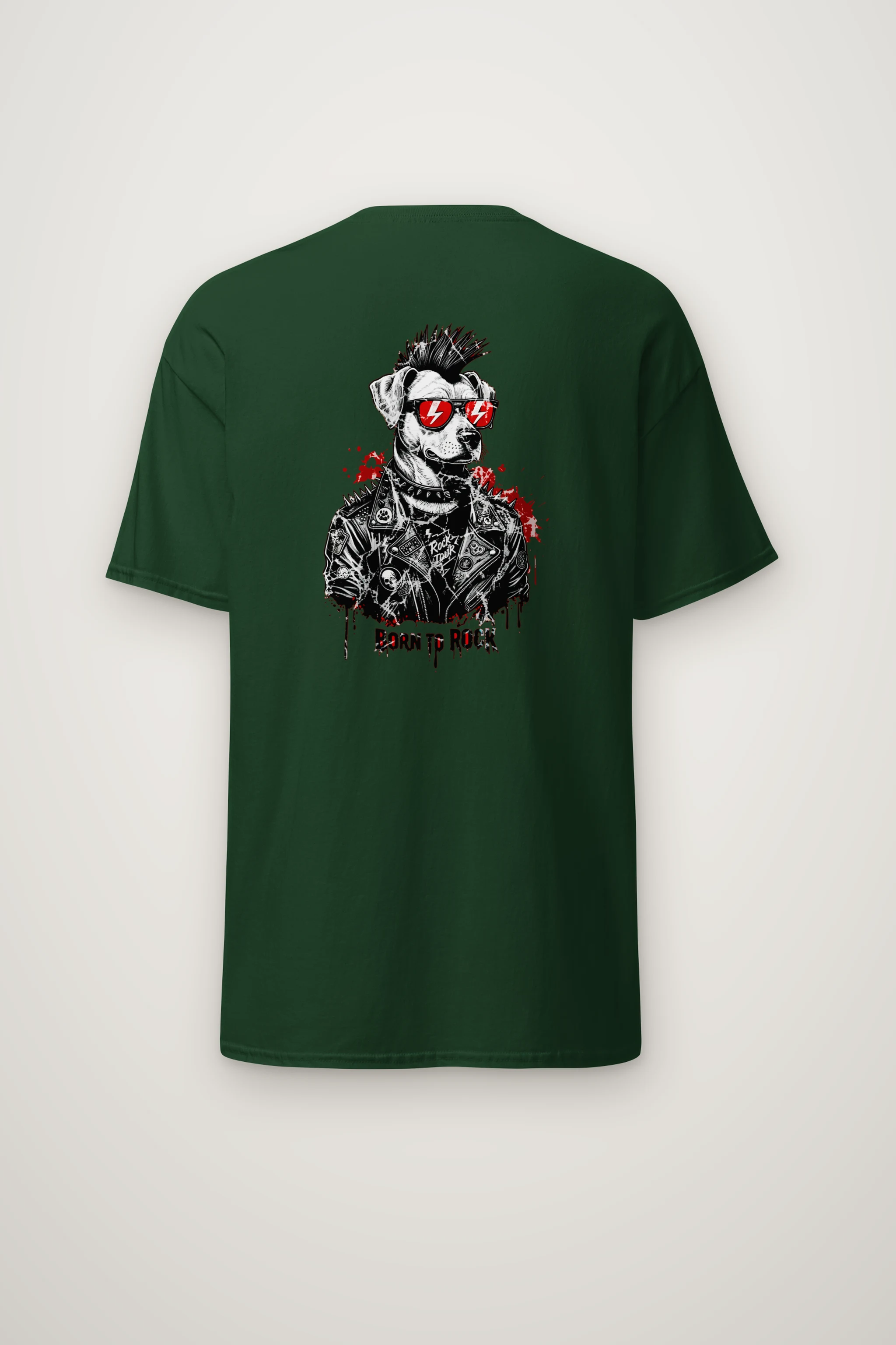 "Born To Rock" Heavyweight Unisex Crewneck T-shirt
