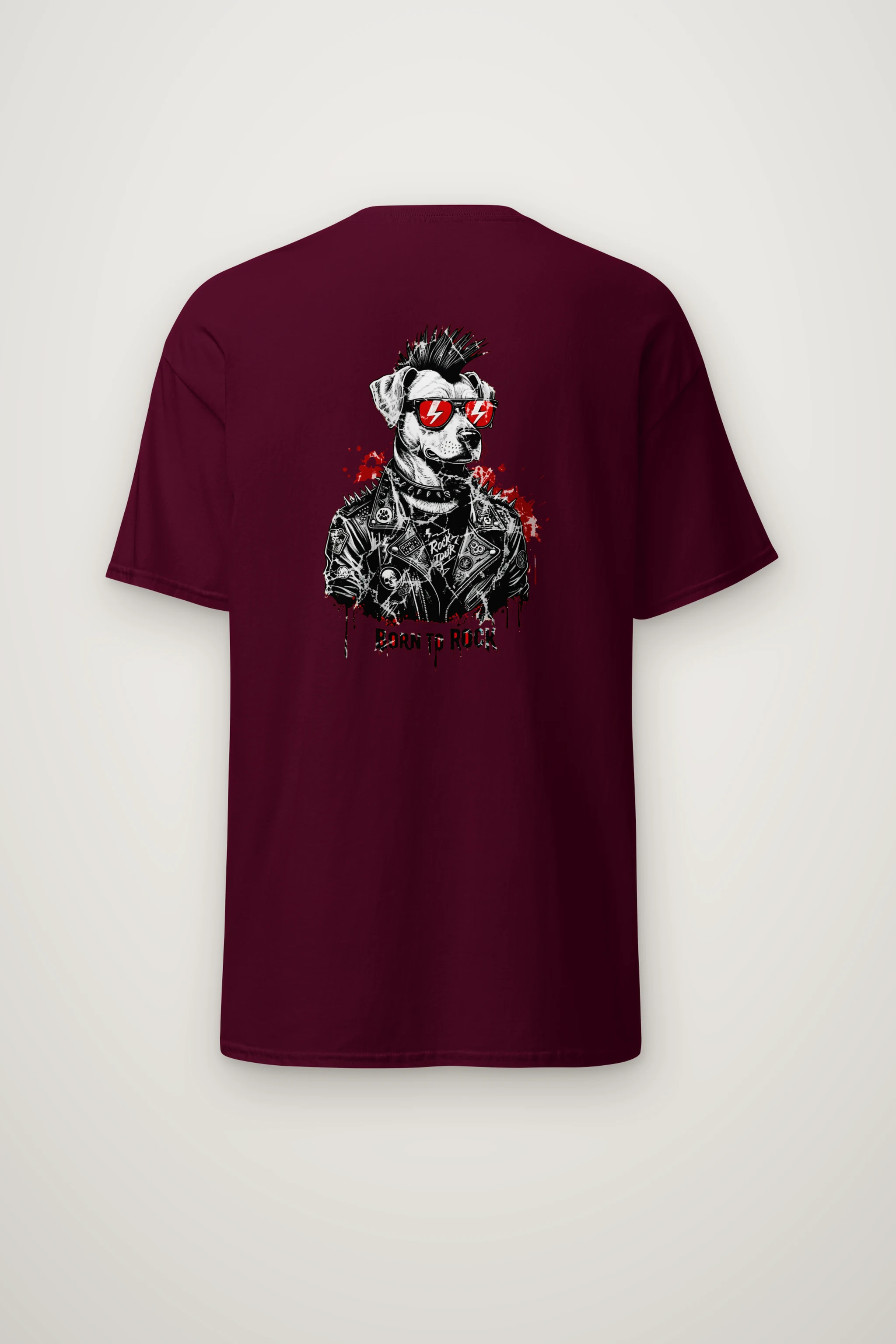 "Born To Rock" Heavyweight Unisex Crewneck T-shirt