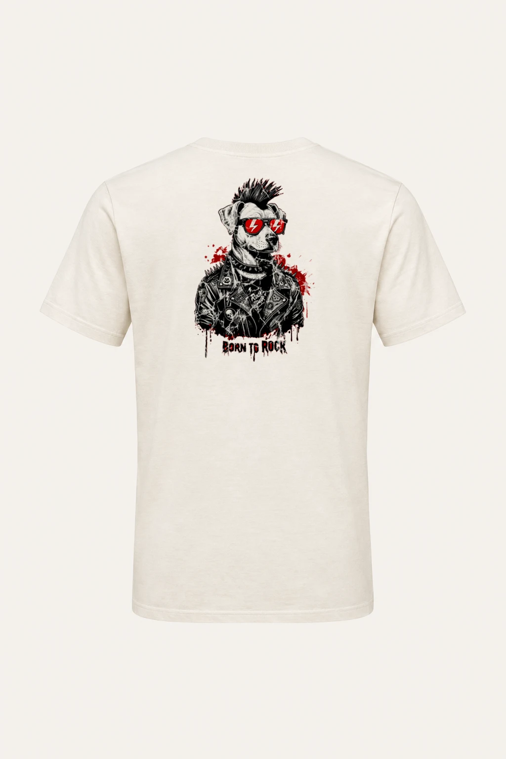 "Born To Rock" Heavyweight Unisex Crewneck T-shirt | Gildan 5000