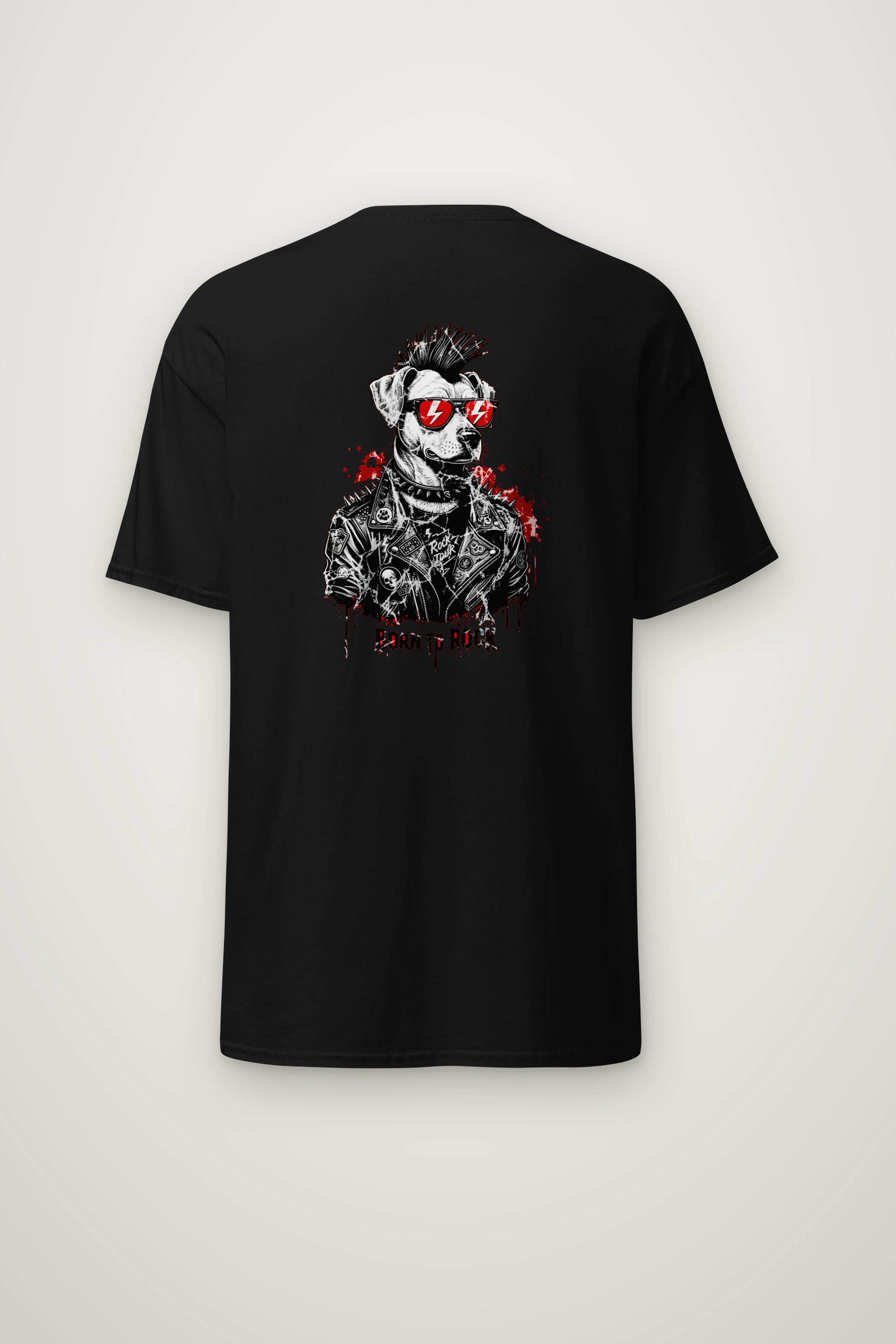"Born To Rock" Heavyweight Unisex Crewneck T-shirt