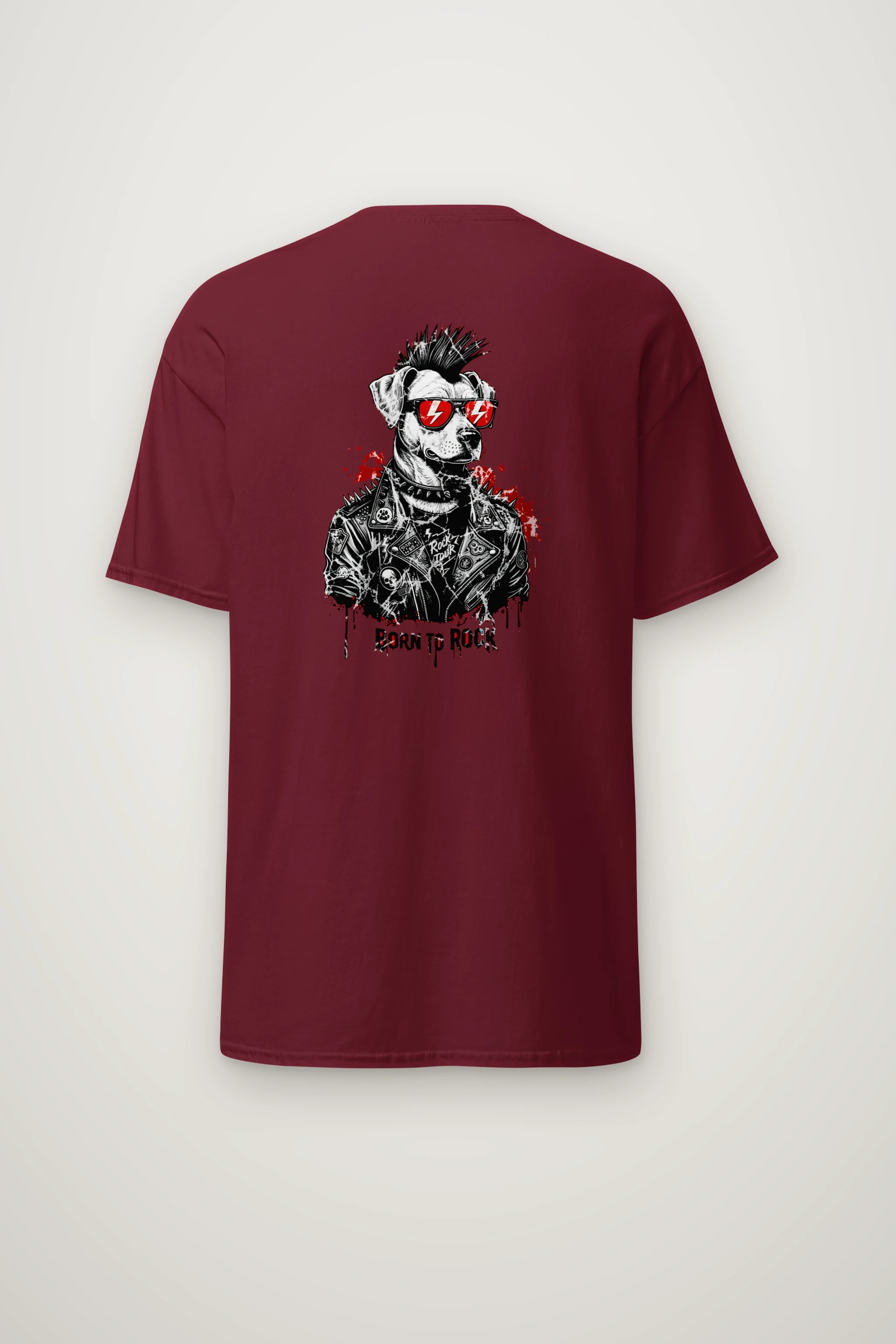 "Born To Rock" Heavyweight Unisex Crewneck T-shirt
