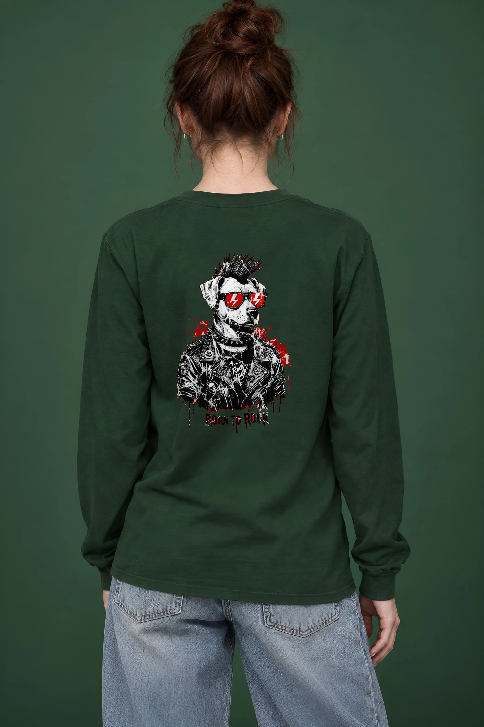 "Born To Rock" Unisex Longsleeve T-shirt