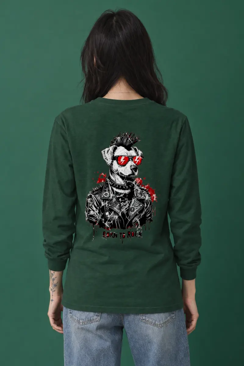 "Born To Rock" Unisex Longsleeve T-shirt