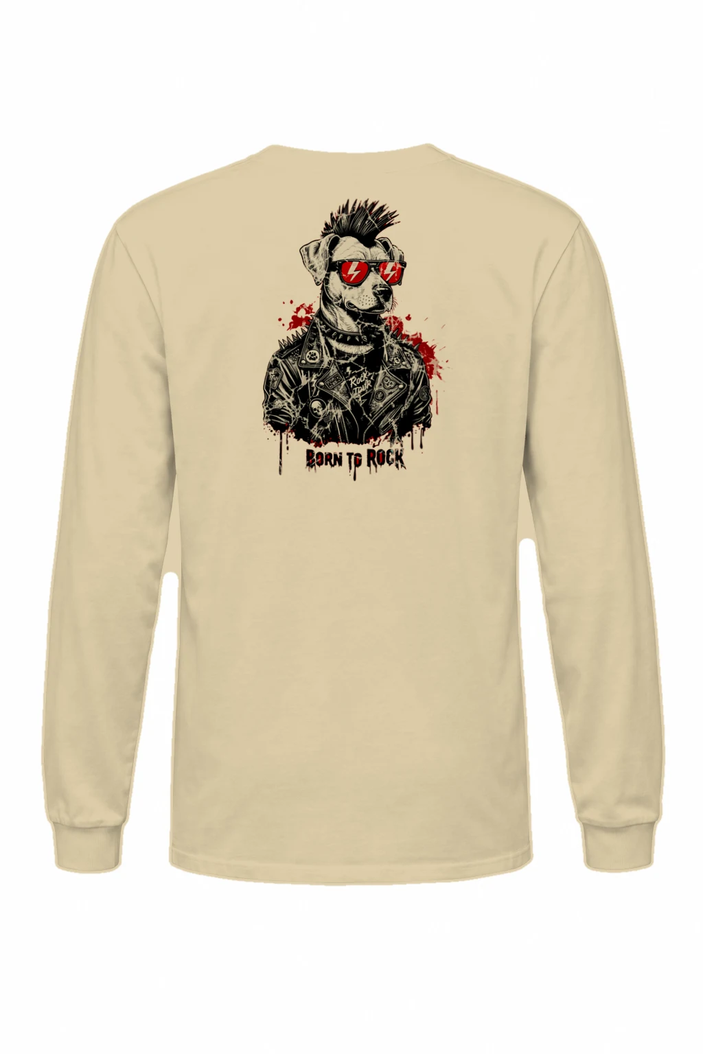 "Born To Rock" Unisex Longsleeve T-shirt | Gildan 2400