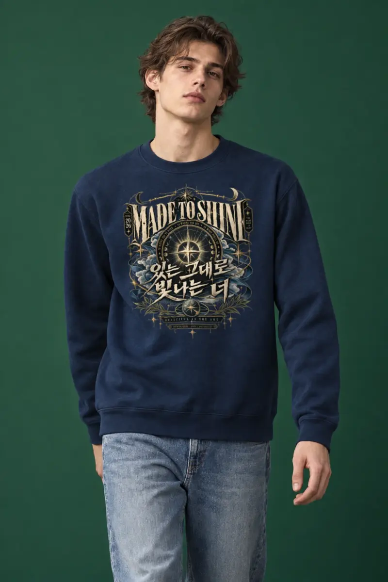 "Born To Shine" Heavy Blend Unisex Crewneck Sweatshirt