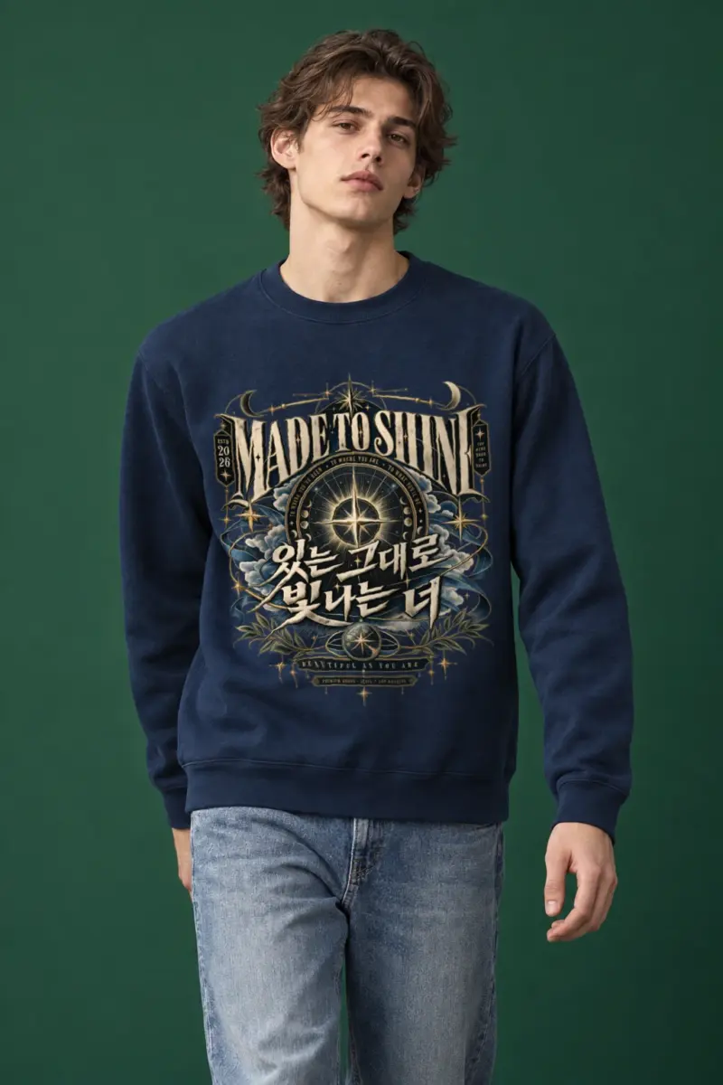 "Born To Shine" Heavy Blend Unisex Crewneck Sweatshirt
