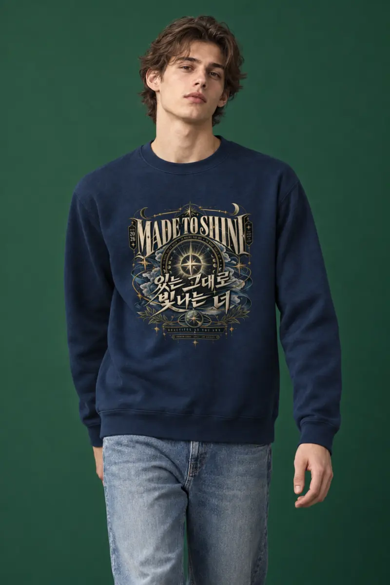 "Born To Shine" Heavy Blend Unisex Crewneck Sweatshirt