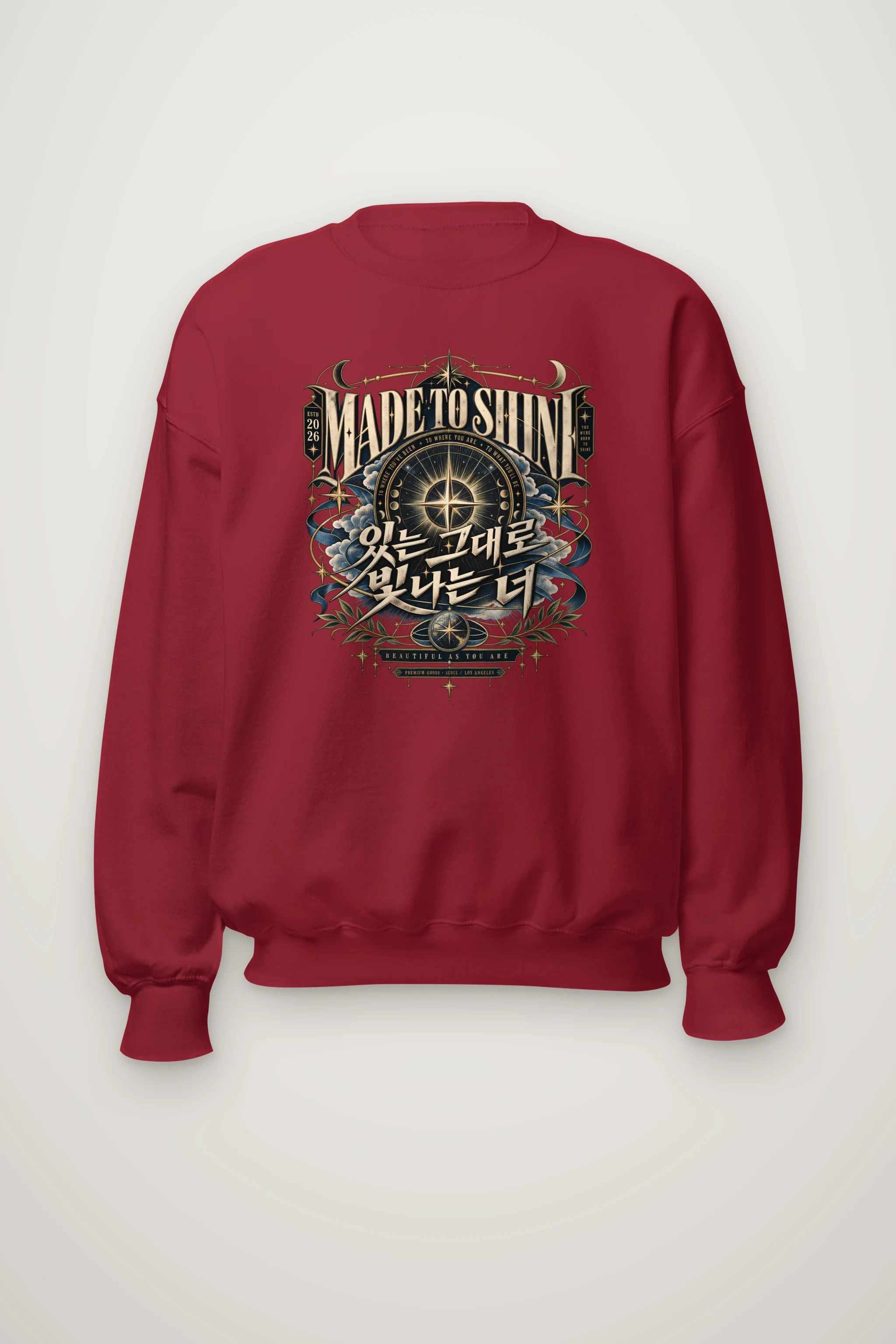 "Born To Shine" Heavy Blend Unisex Crewneck Sweatshirt