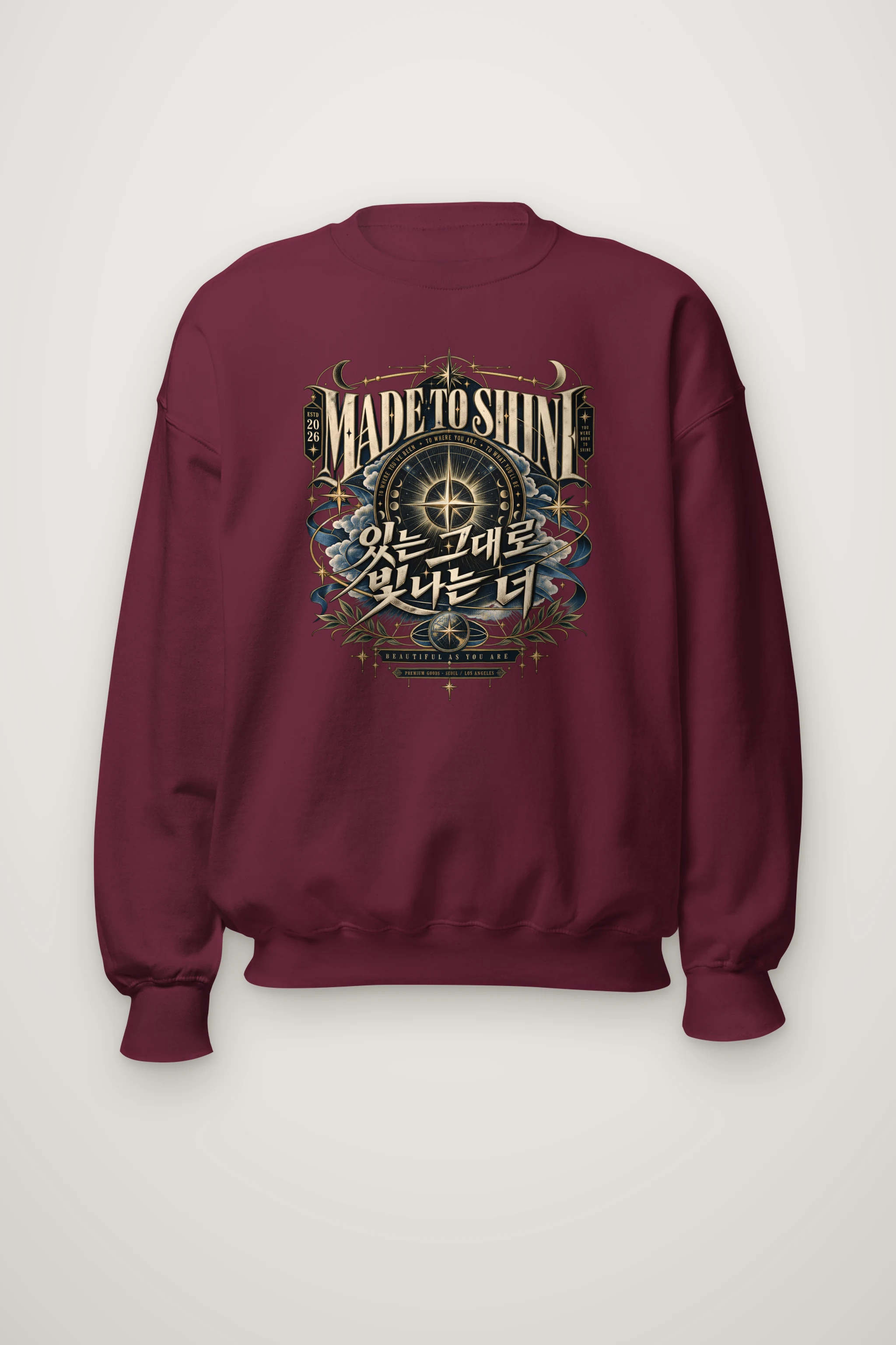 "Born To Shine" Heavy Blend Unisex Crewneck Sweatshirt