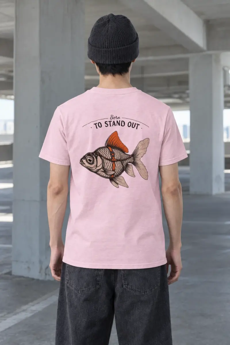"Born To Stand Out" Heavyweight Unisex Crewneck T-shirt