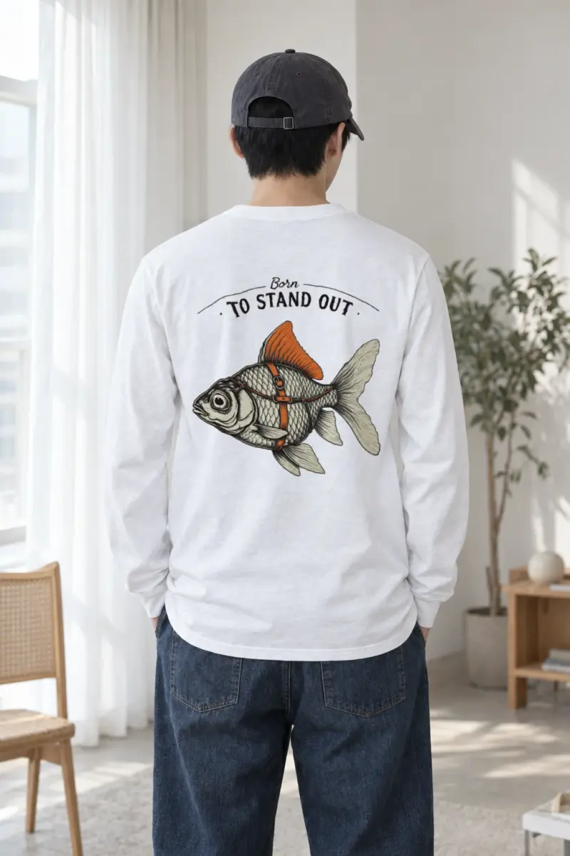 "Born To Stand Out" Unisex Longsleeve T-shirt | Gildan 2400
