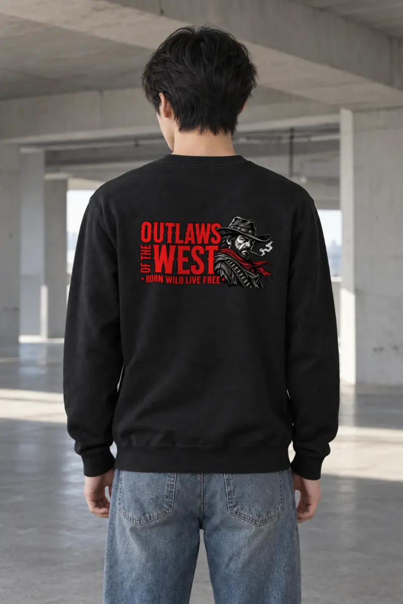 "Born Wild Live Free" Heavy Blend Unisex Crewneck Sweatshirt
