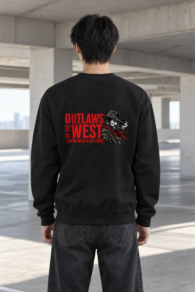 "Born Wild Live Free" Heavy Blend Unisex Crewneck Sweatshirt