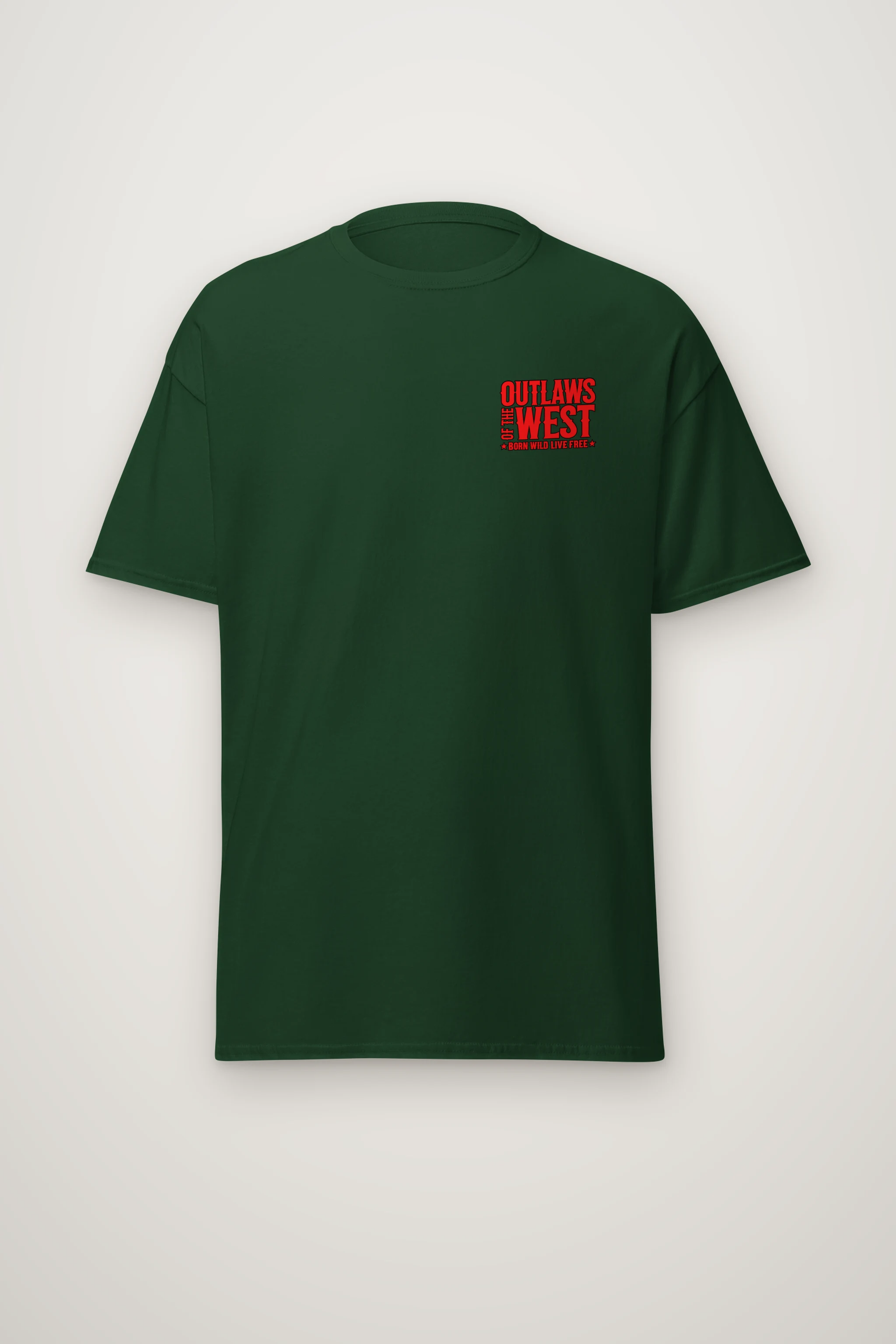 "Born Wild Live Free" Heavyweight Unisex Crewneck T-shirt