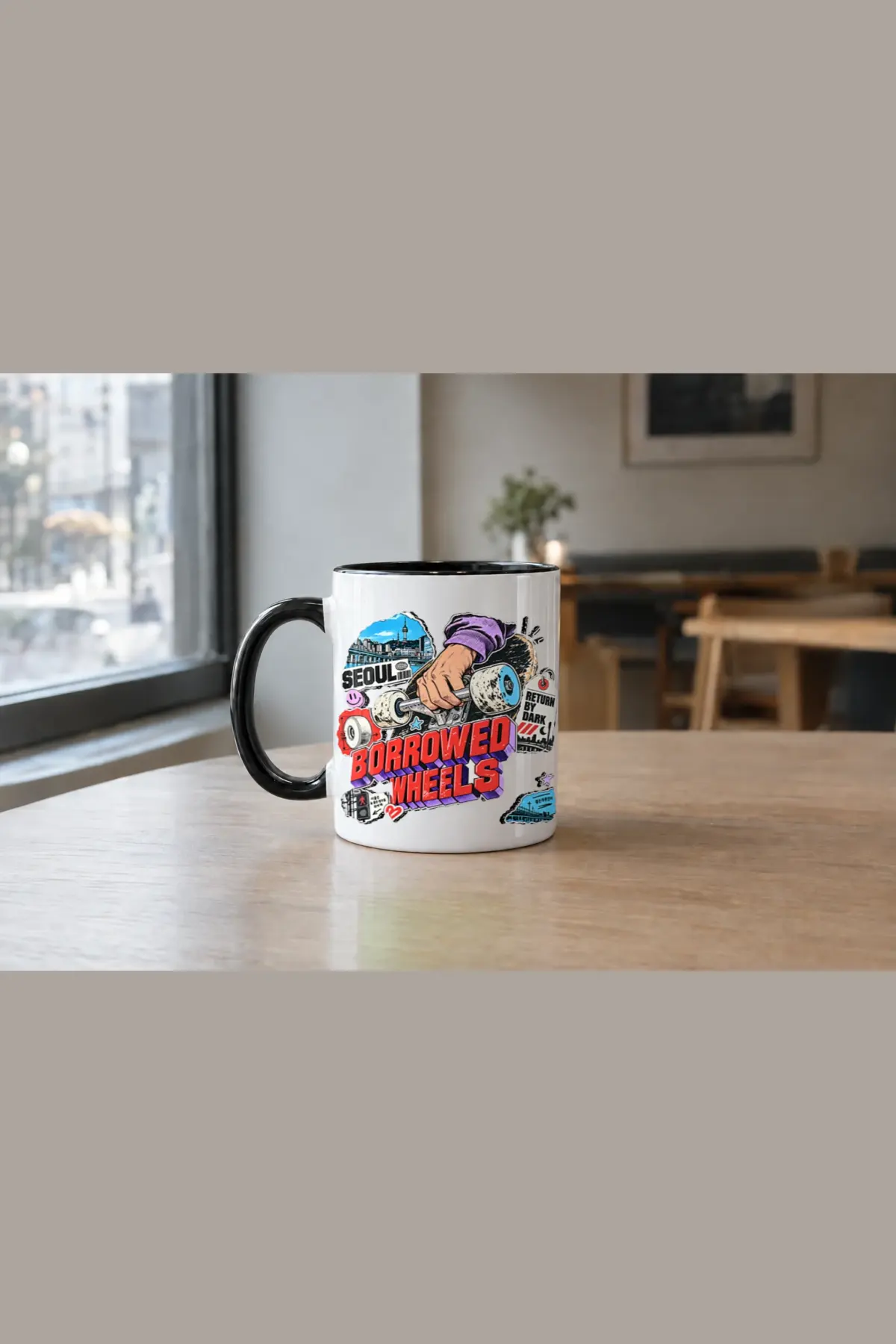 "Borrowed Wheels" 11oz Ceramic Mug