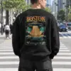 "Boston Intergalactic Tour" Heavy Blend Unisex Crewneck Sweatshirt | Gildan 18000