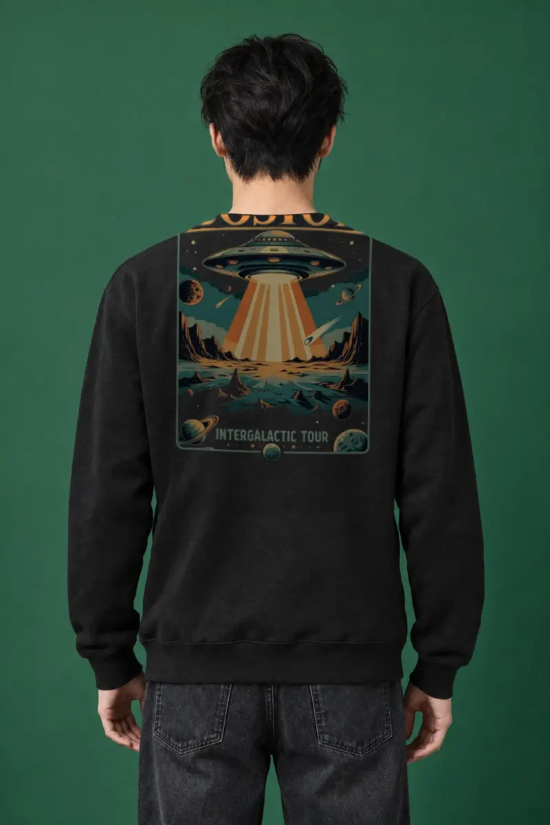 "Boston Intergalactic Tour" Heavy Blend Unisex Crewneck Sweatshirt