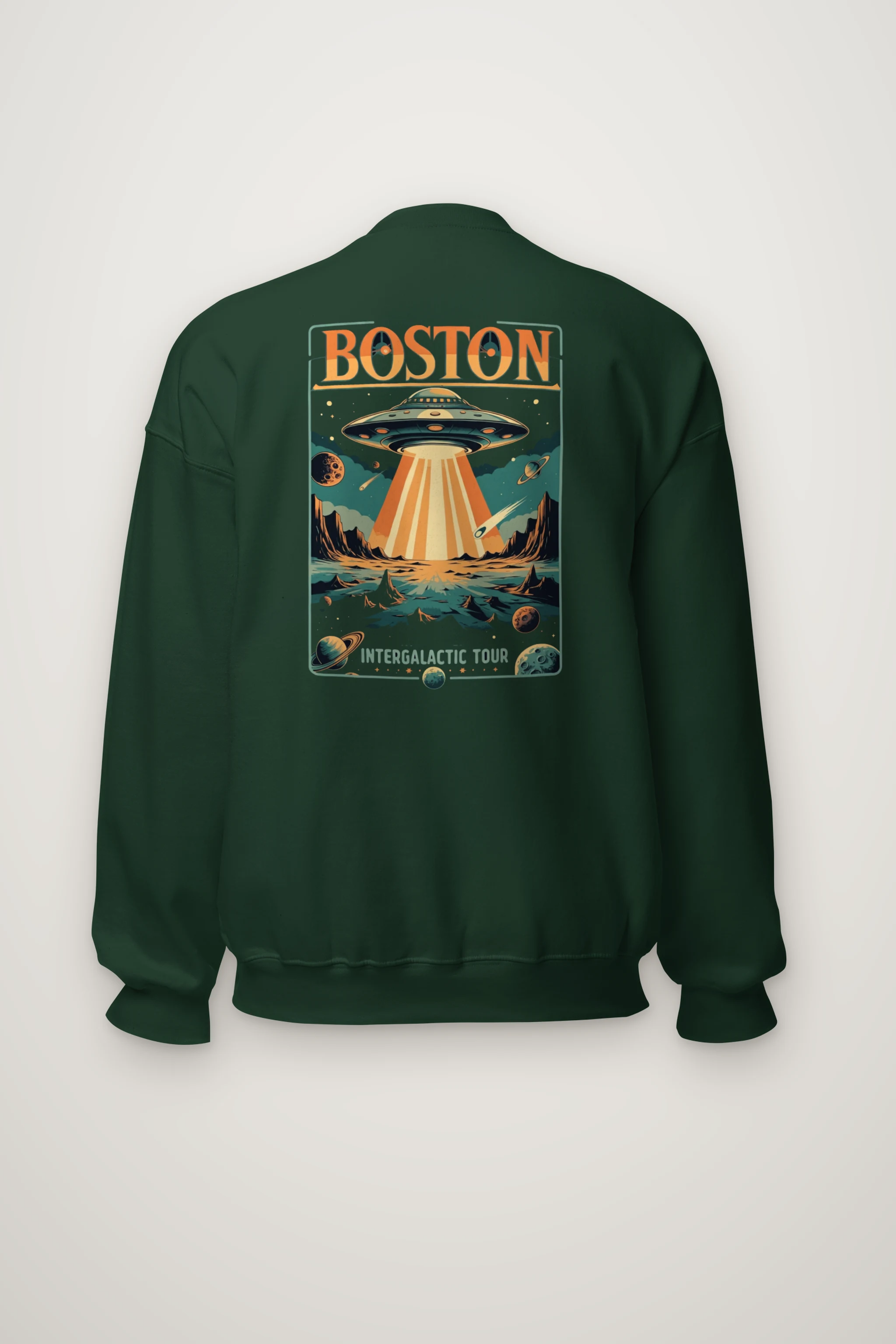 "Boston Intergalactic Tour" Heavy Blend Unisex Crewneck Sweatshirt