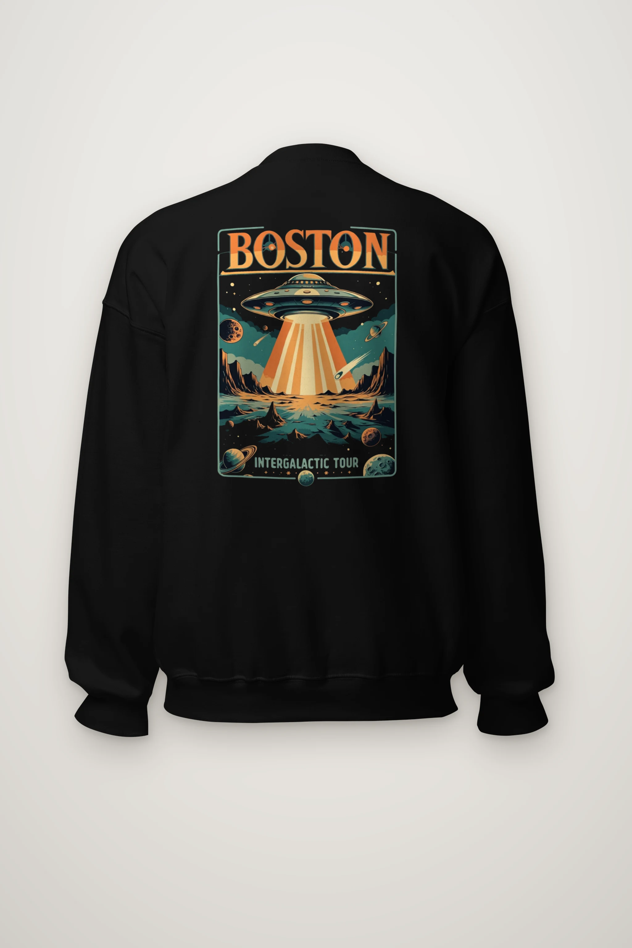 "Boston Intergalactic Tour" Heavy Blend Unisex Crewneck Sweatshirt