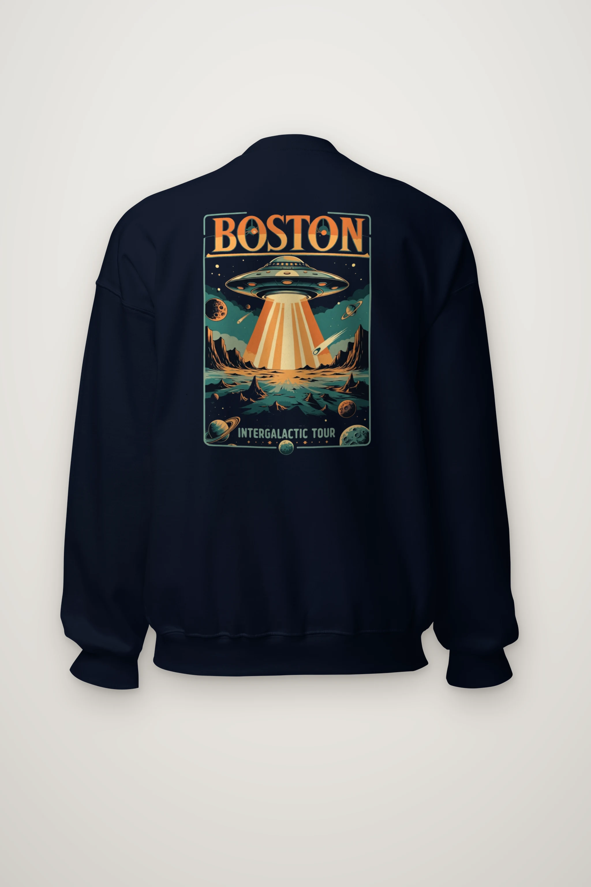 "Boston Intergalactic Tour" Heavy Blend Unisex Crewneck Sweatshirt