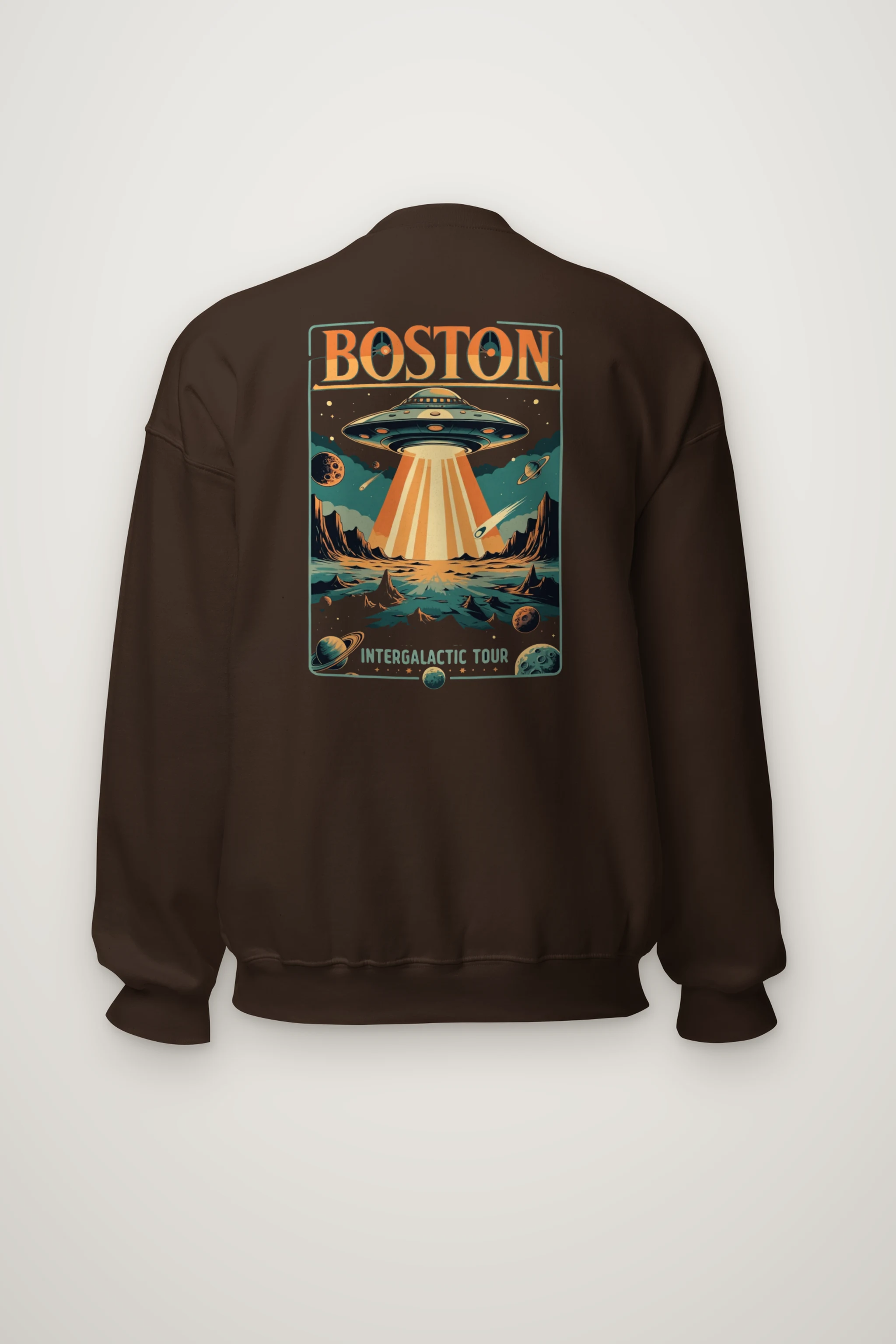 "Boston Intergalactic Tour" Heavy Blend Unisex Crewneck Sweatshirt