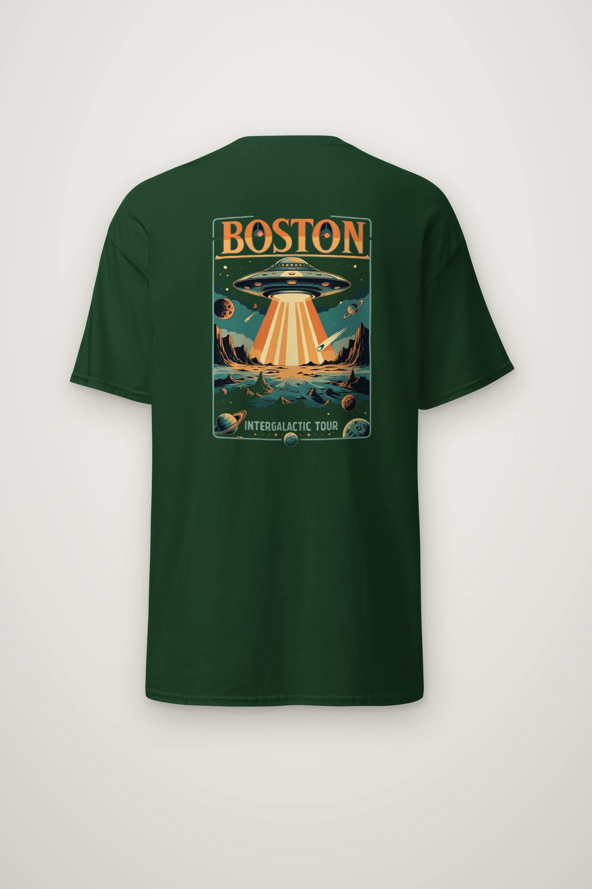"Boston Intergalactic Tour" Heavyweight Unisex Crewneck T-shirt