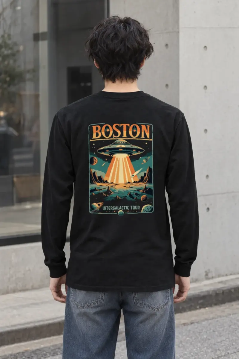 "Boston Intergalactic Tour" Unisex Longsleeve T-shirt