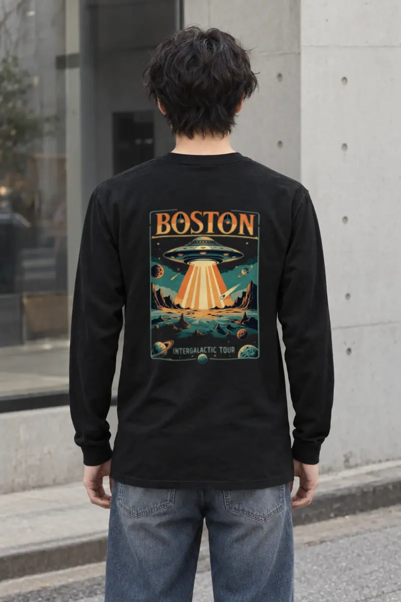 "Boston Intergalactic Tour" Unisex Longsleeve T-shirt