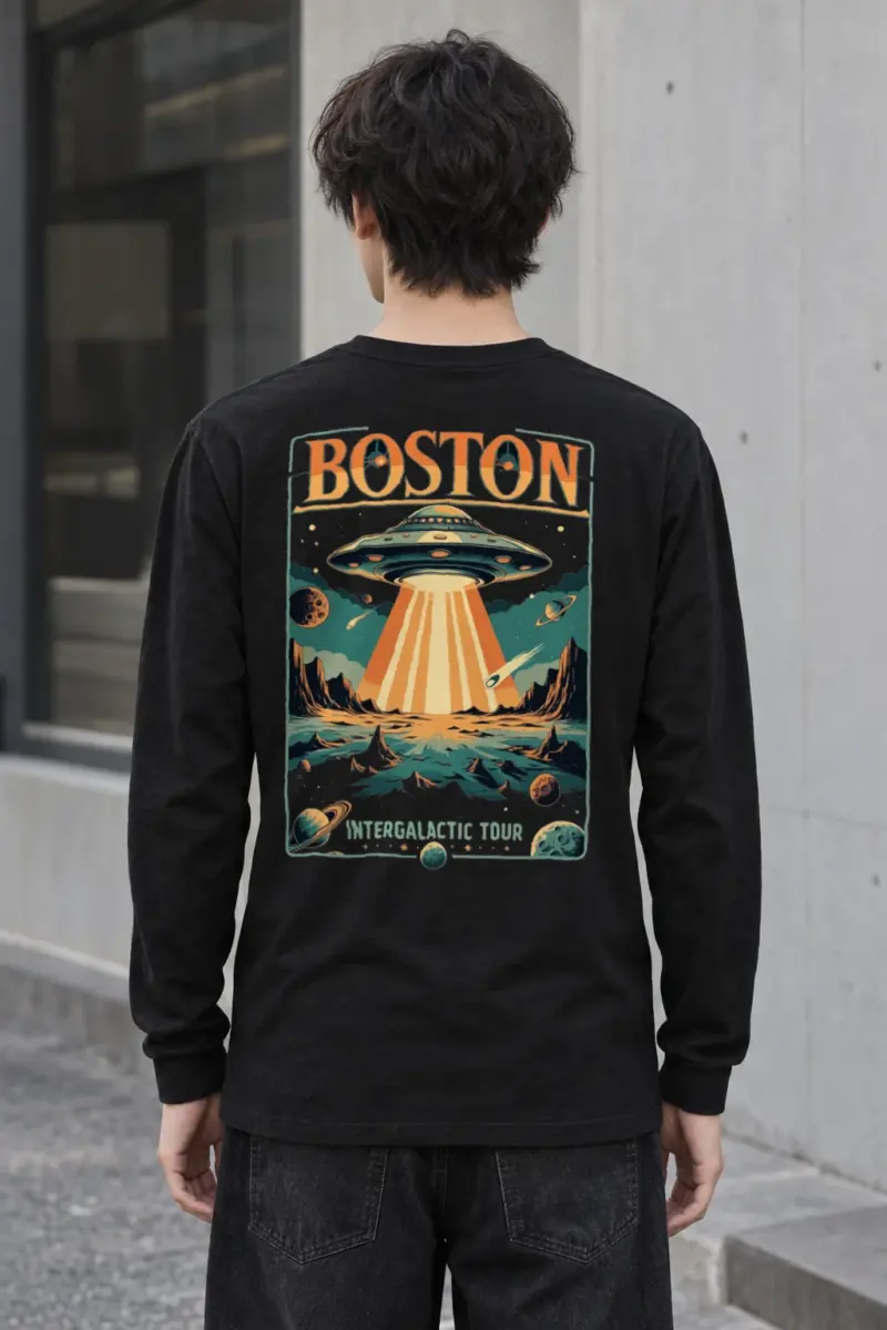 "Boston Intergalactic Tour" Unisex Longsleeve T-shirt