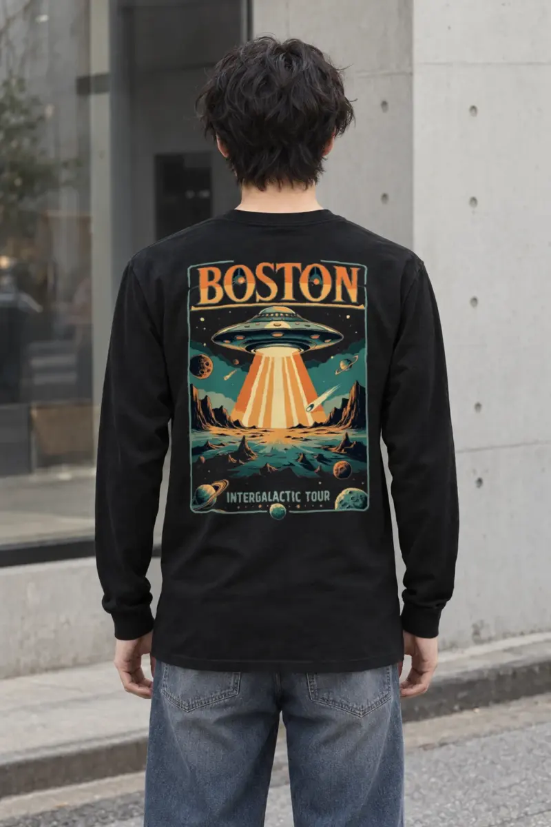 "Boston Intergalactic Tour" Unisex Longsleeve T-shirt