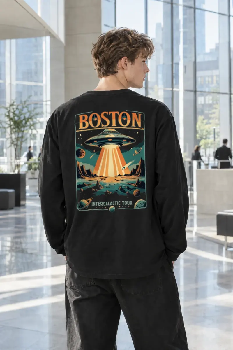 "Boston Intergalactic Tour" Unisex Longsleeve T-shirt | Gildan 2400