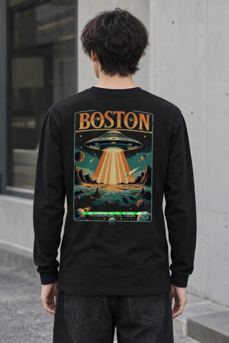 "Boston Intergalactic Tour" Unisex Longsleeve T-shirt | Gildan 2400