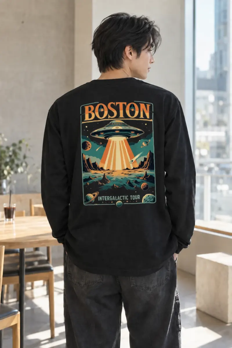"Boston Intergalactic Tour" Unisex Longsleeve T-shirt | Gildan 2400