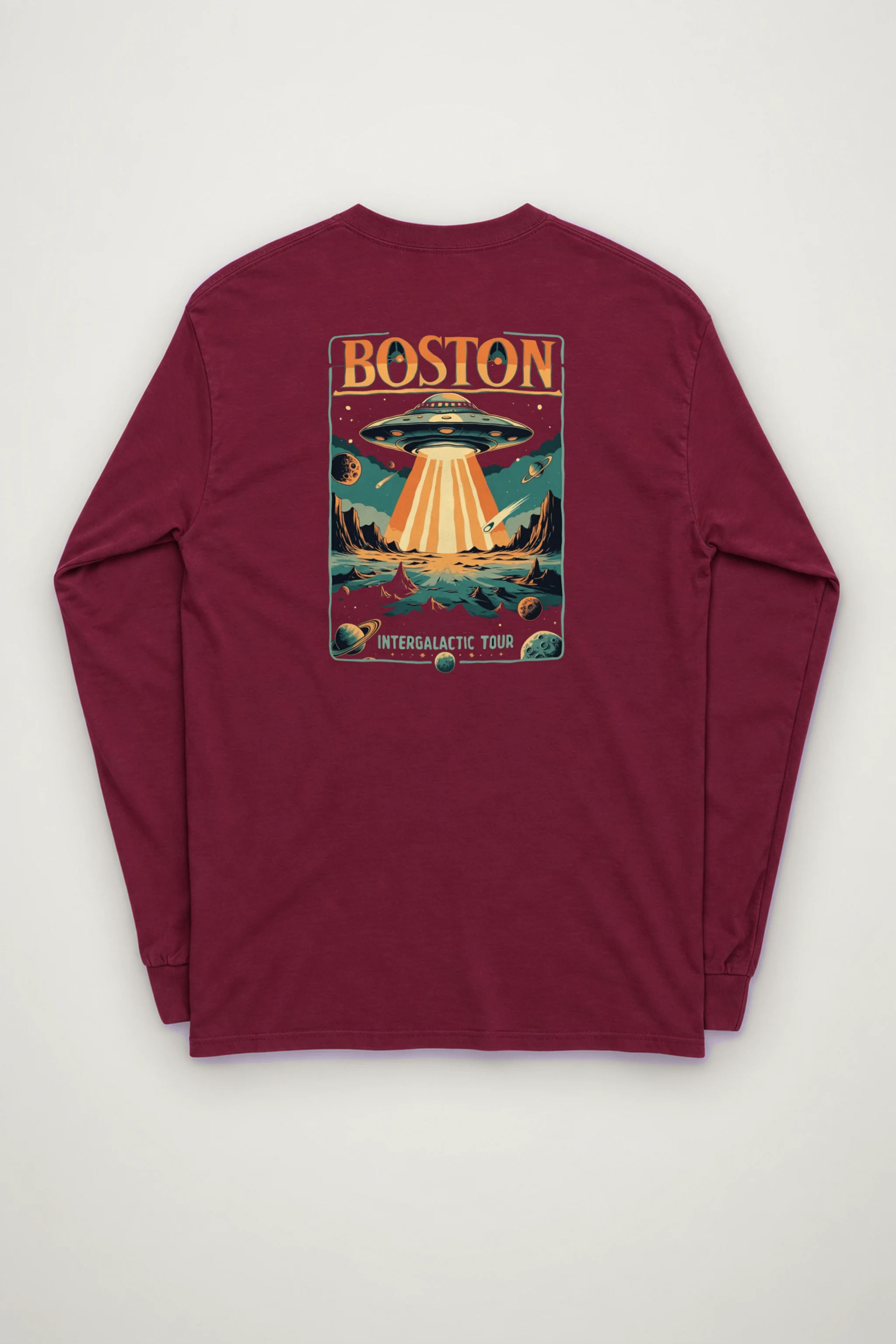"Boston Intergalactic Tour" Unisex Longsleeve T-shirt