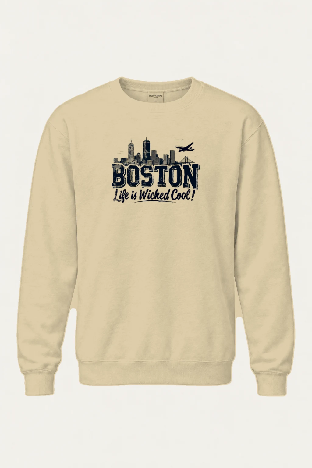 "Boston Wicked Cool" Heavy Blend Unisex Crewneck Sweatshirt | Gildan 18000