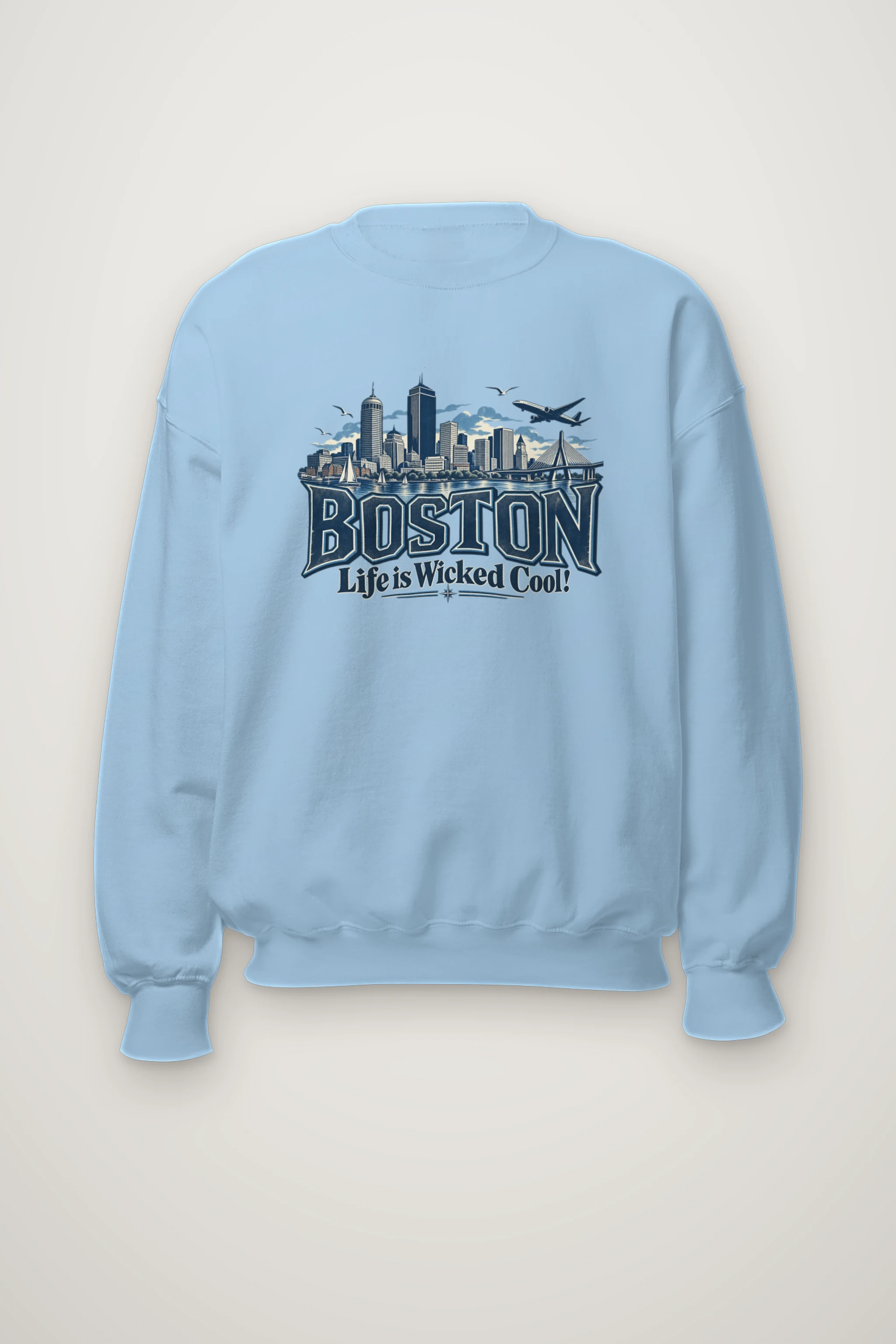 "Boston Wicked Cool" Heavy Blend Unisex Crewneck Sweatshirt