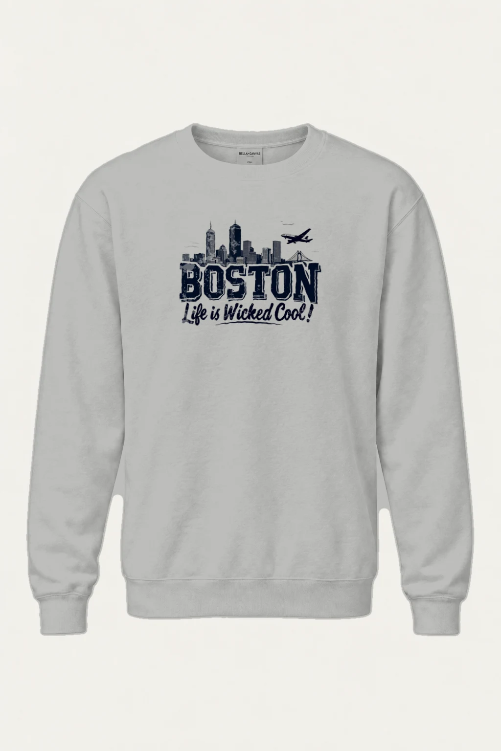 "Boston Wicked Cool" Heavy Blend Unisex Crewneck Sweatshirt | Gildan 18000