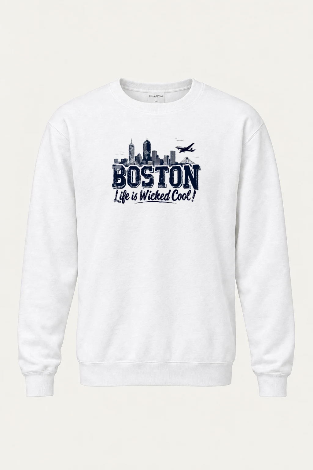 "Boston Wicked Cool" Heavy Blend Unisex Crewneck Sweatshirt | Gildan 18000