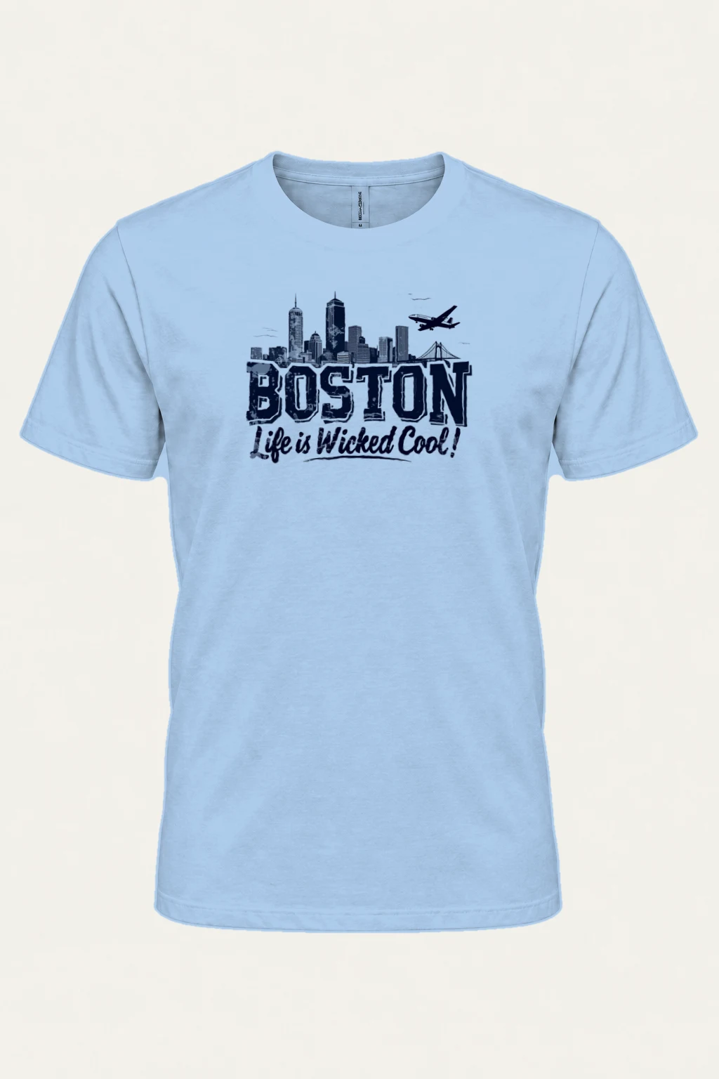 "Boston Wicked Cool" Heavyweight Unisex Crewneck T-shirt | Gildan 5000
