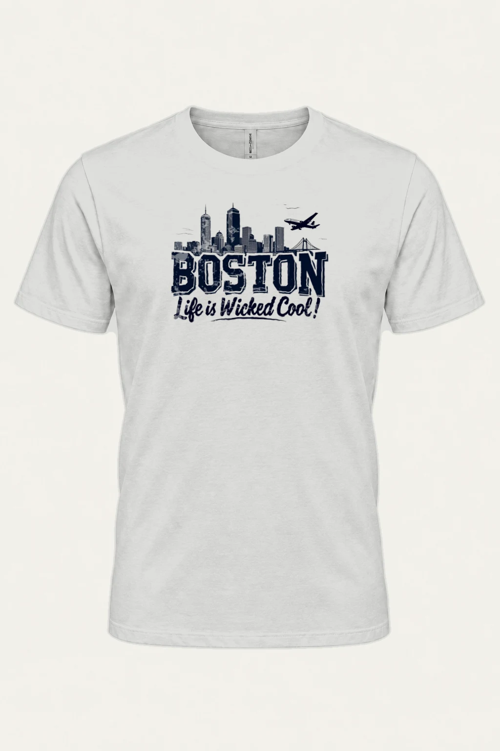 "Boston Wicked Cool" Heavyweight Unisex Crewneck T-shirt | Gildan 5000