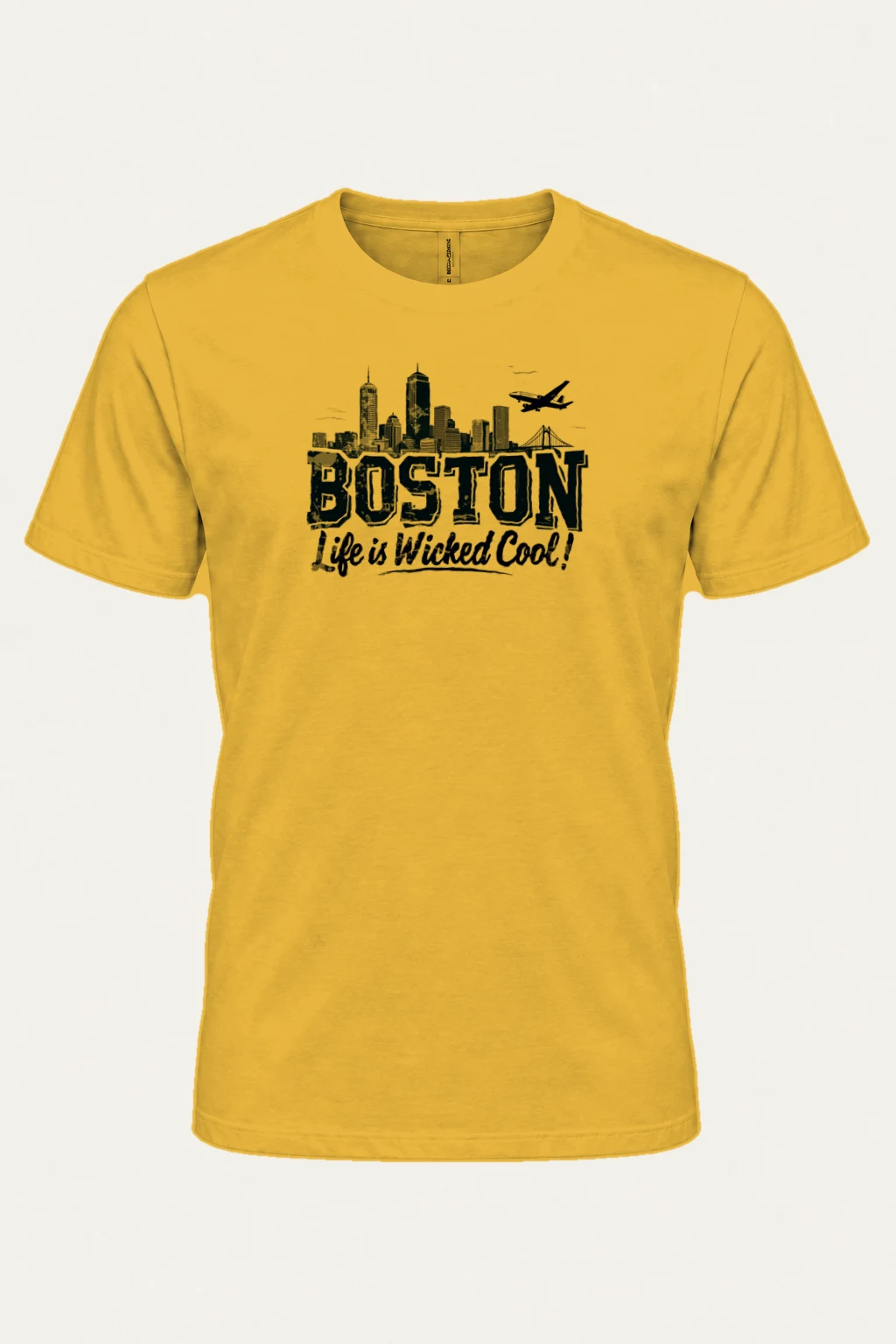 "Boston Wicked Cool" Heavyweight Unisex Crewneck T-shirt | Gildan 5000