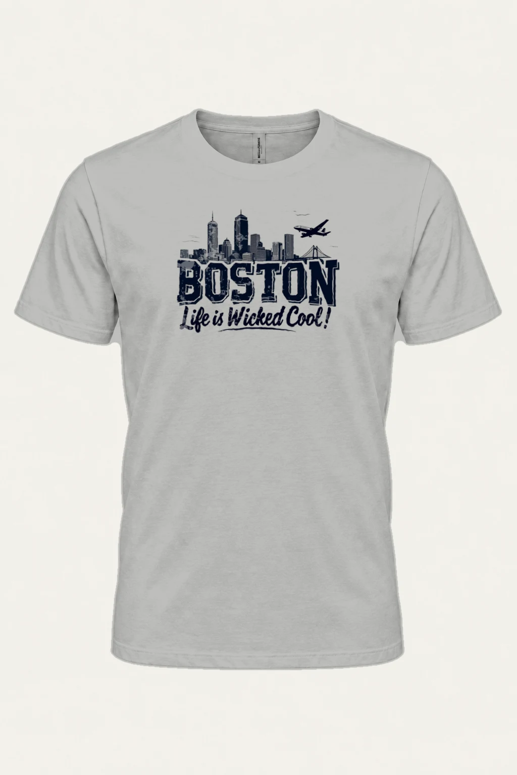"Boston Wicked Cool" Heavyweight Unisex Crewneck T-shirt | Gildan 5000