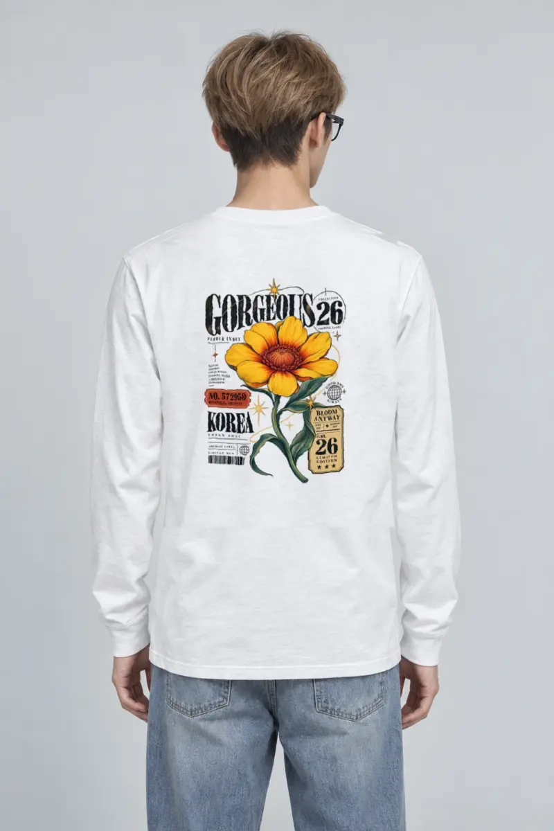 "Botanical Archive Flower" Unisex Longsleeve T-shirt