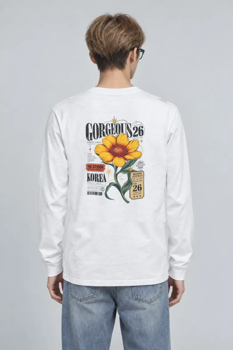 "Botanical Archive Flower" Unisex Longsleeve T-shirt