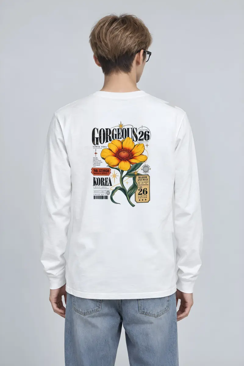 "Botanical Archive Flower" Unisex Longsleeve T-shirt