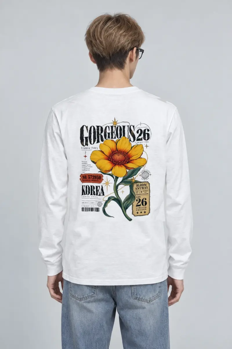 "Botanical Archive Flower" Unisex Longsleeve T-shirt