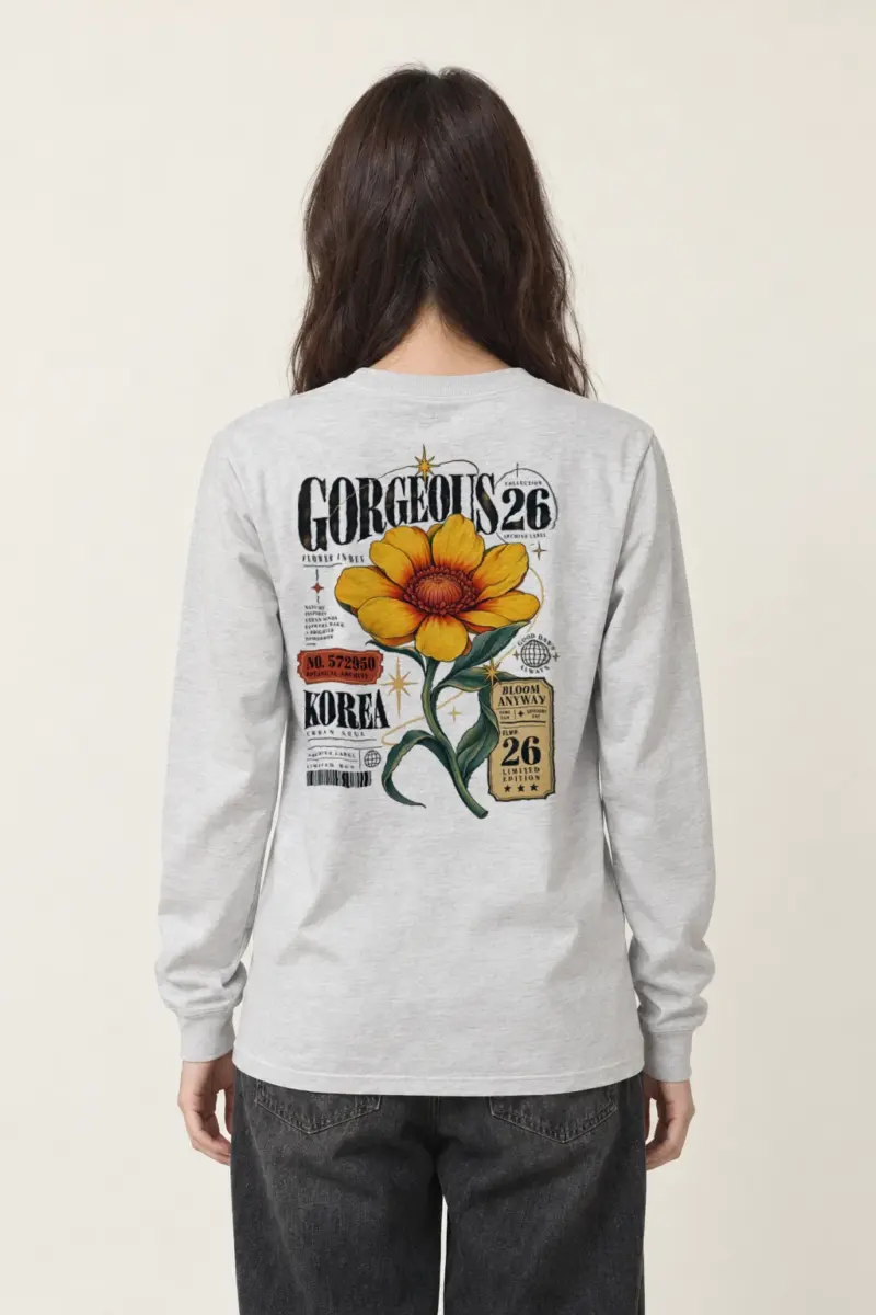 "Botanical Archive Flower" Unisex Longsleeve T-shirt