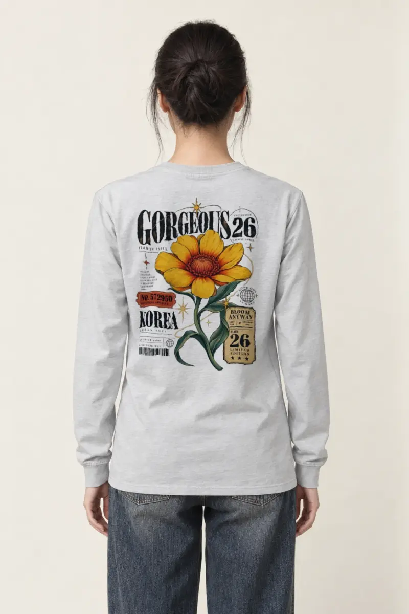 "Botanical Archive Flower" Unisex Longsleeve T-shirt