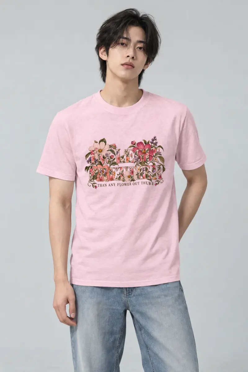 "Botanical Confidence Lettering" Heavyweight Unisex Crewneck T-shirt | Gildan 5000