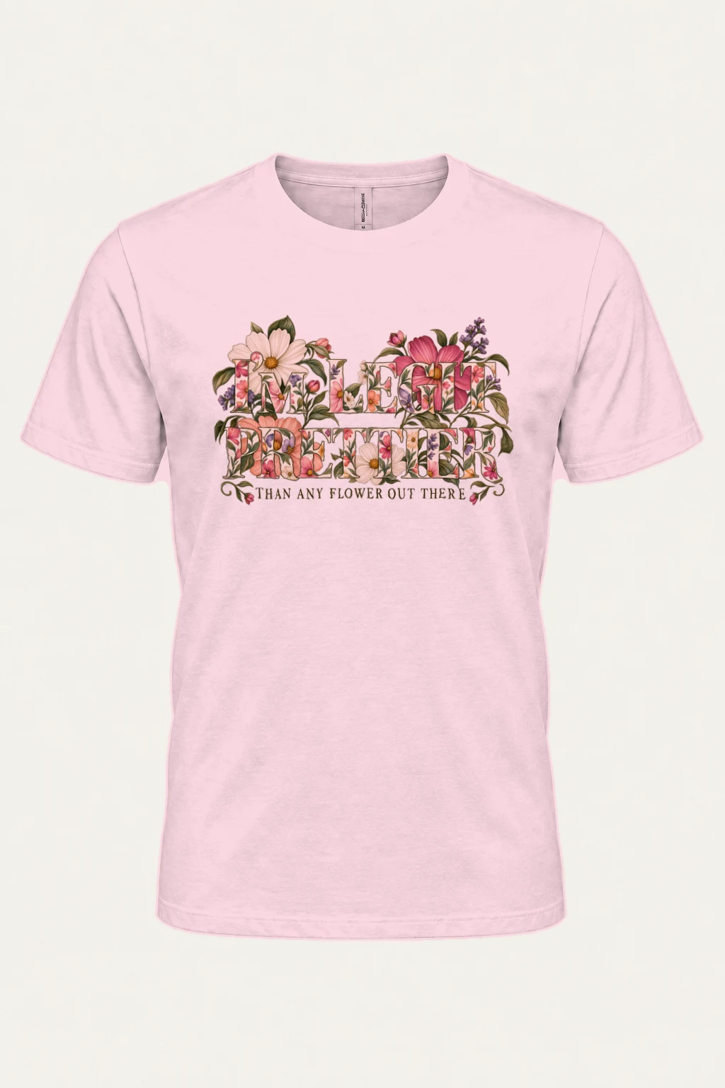 "Botanical Confidence Lettering" Heavyweight Unisex Crewneck T-shirt | Gildan 5000